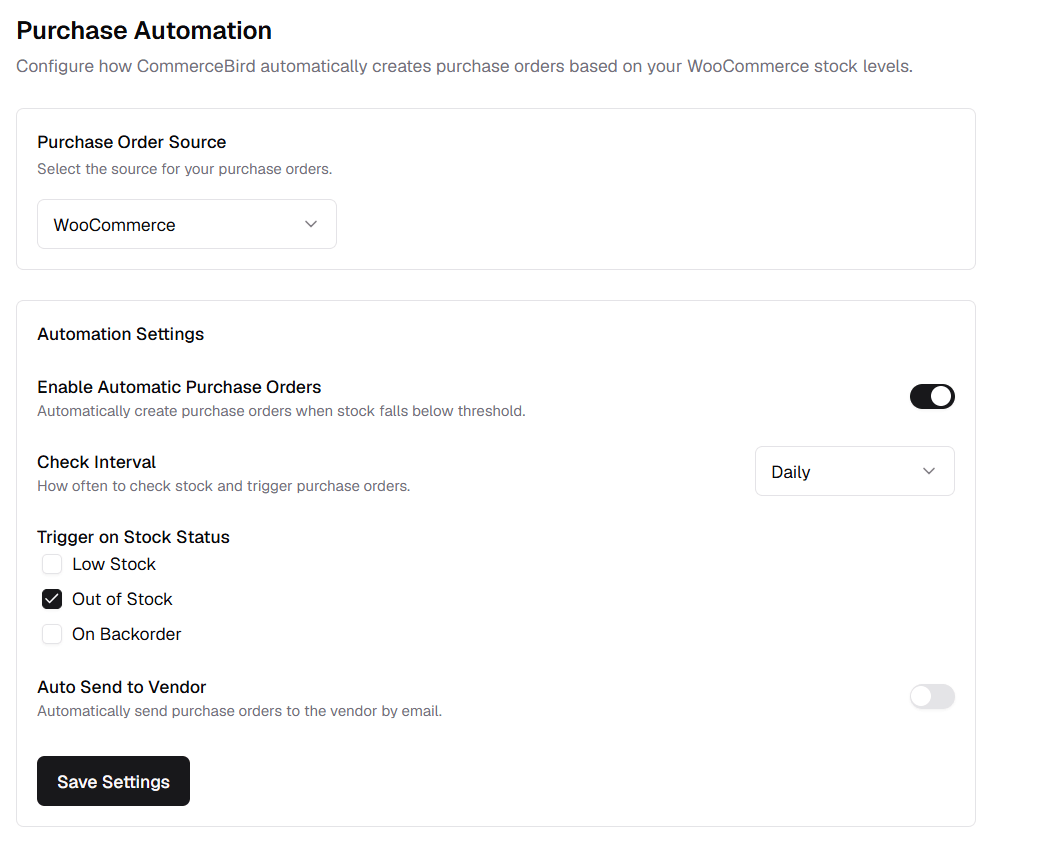 Automated purchase orders