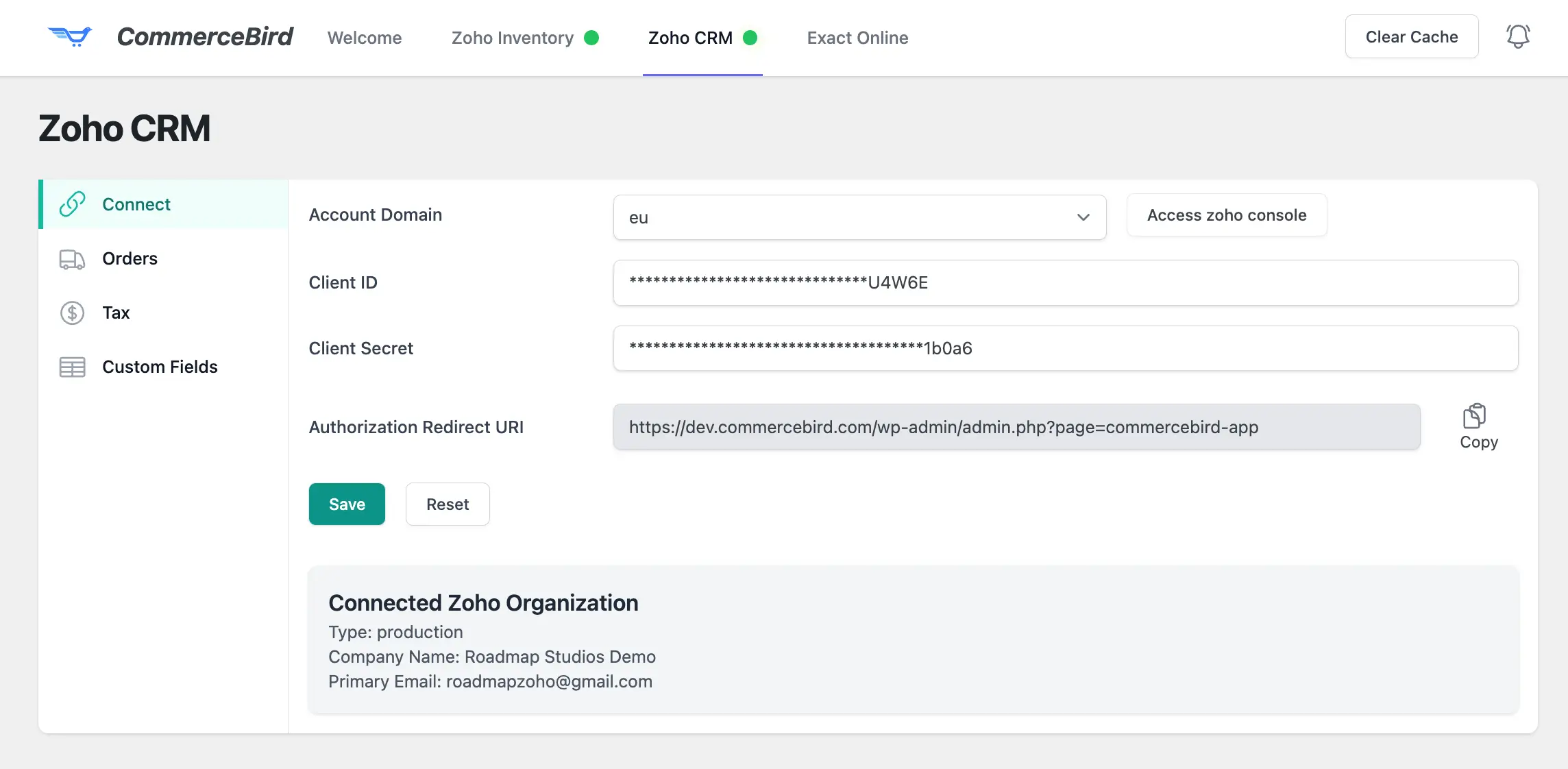 Zoho CRM WooCommerce